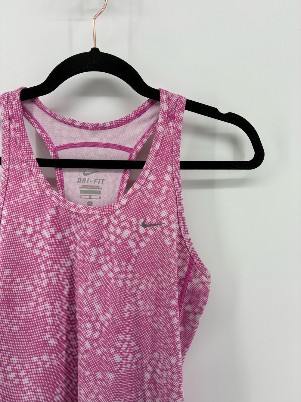 Nike Dri-FIT Pink Patterned Abstract Racerback Tank Top - Picture 2 of 8